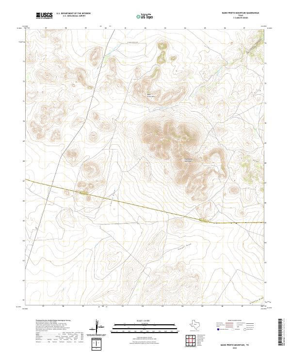 Mano Prieto Mountain topographic map thumbnail