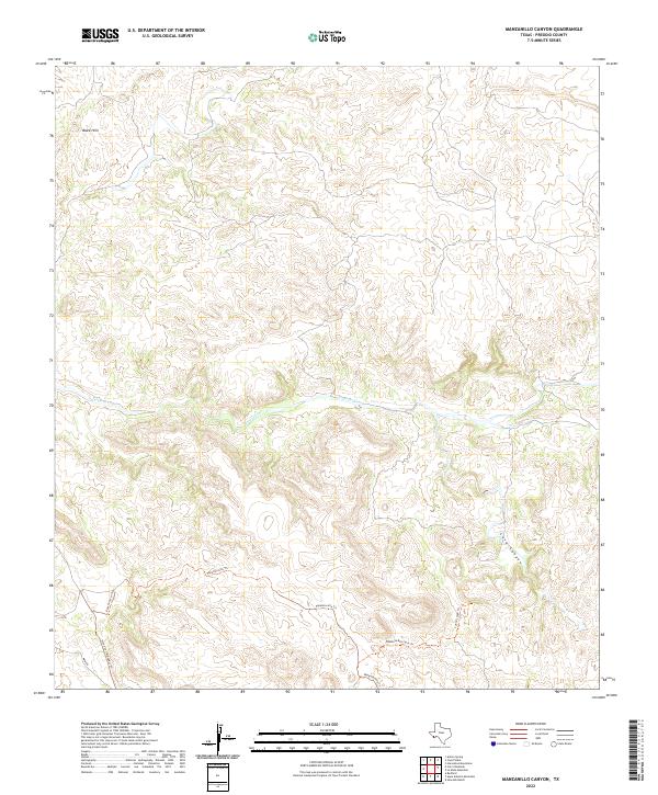 Manzanillo Canyon 2022 topographic map thumbnail