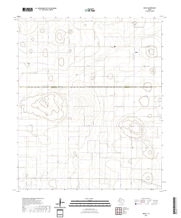 Maple 2022 topographic map thumbnail