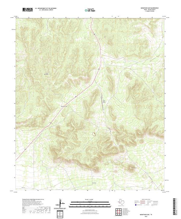 Marathon Gap 2022 topographic map thumbnail