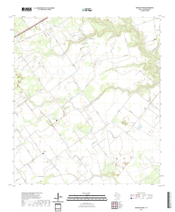 Marcado Creek topographic map thumbnail