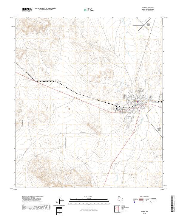 Marfa topographic map thumbnail