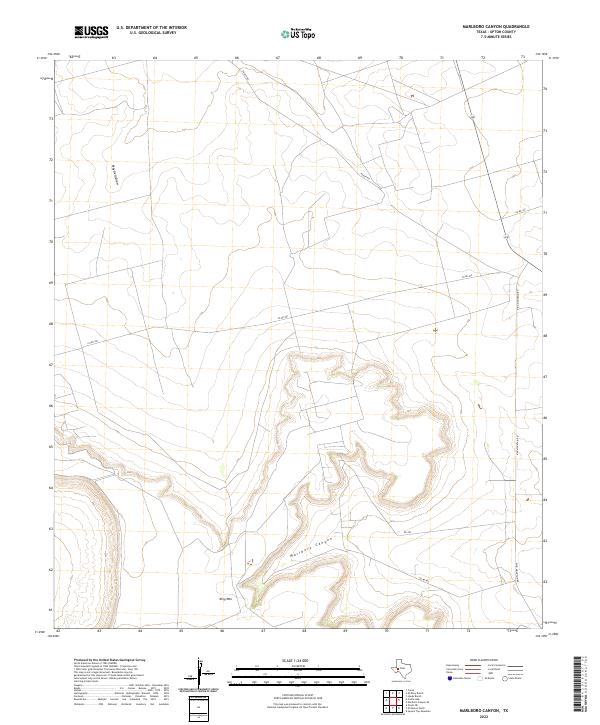 Marlboro Canyon 2022 topographic map thumbnail