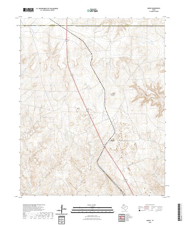 Marsh topographic map thumbnail