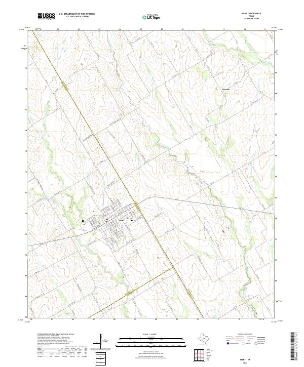 Mart topographic map thumbnail