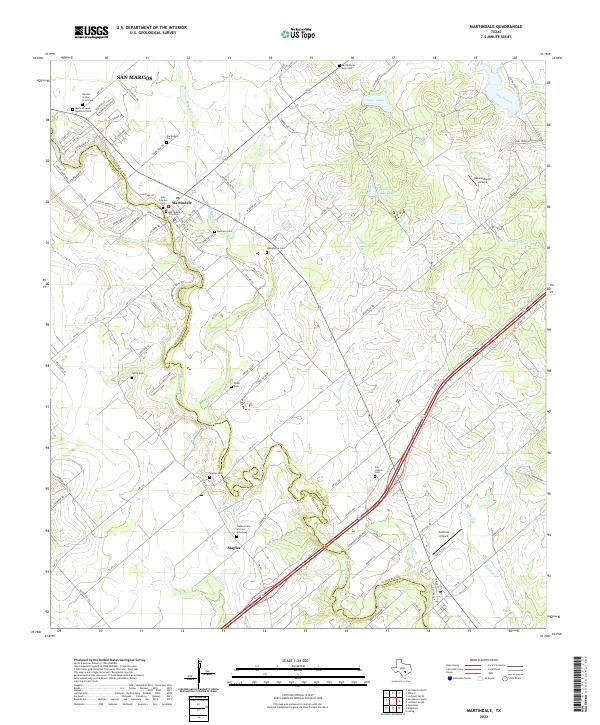 Martindale topographic map thumbnail