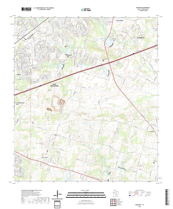 Martinez topographic map thumbnail