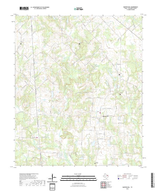 Martins Mill topographic map thumbnail