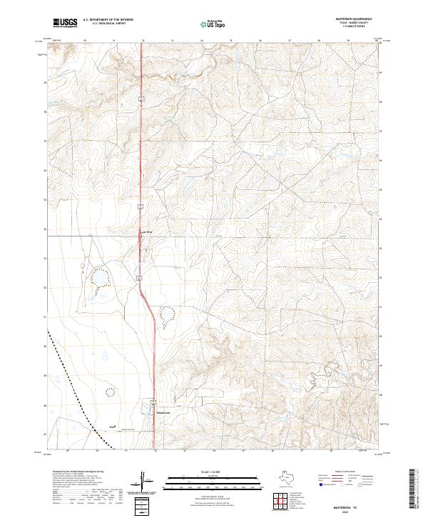 Masterson topographic map thumbnail