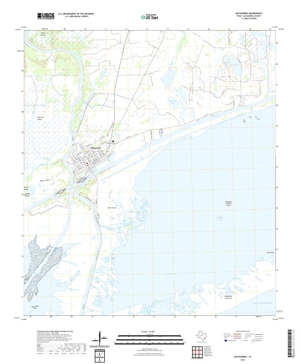 Matagorda 2022 topographic map thumbnail