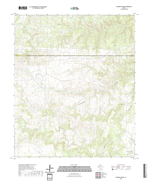 Maverick Creek 2022 topographic map thumbnail