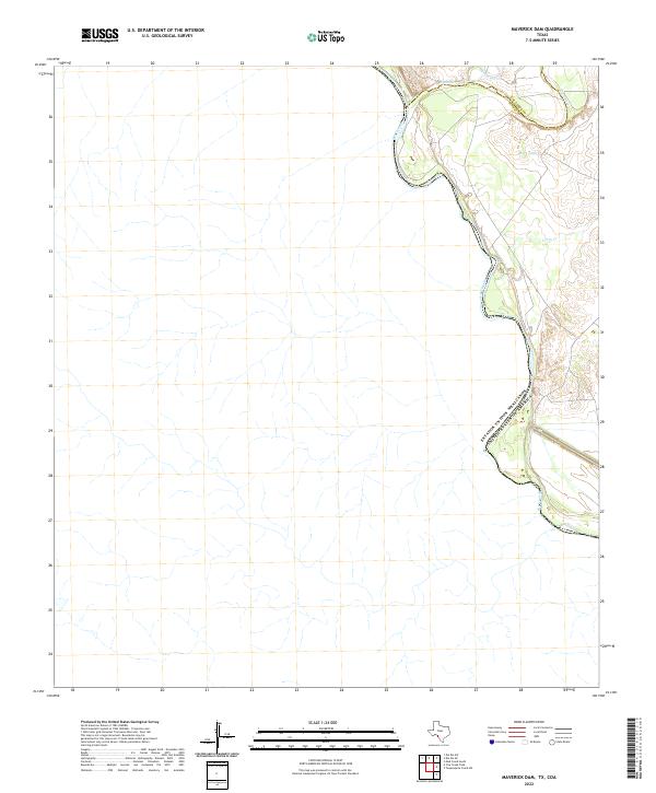 Maverick Dam 2022 topographic map thumbnail