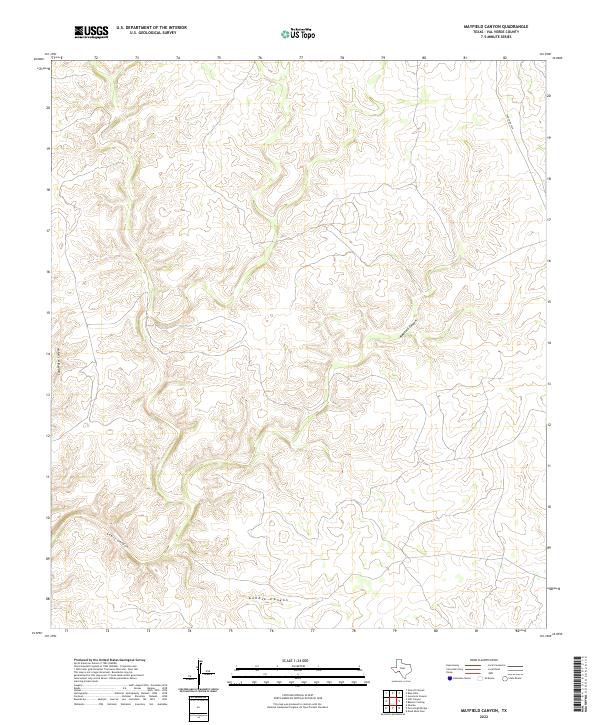 Mayfield Canyon topographic map thumbnail