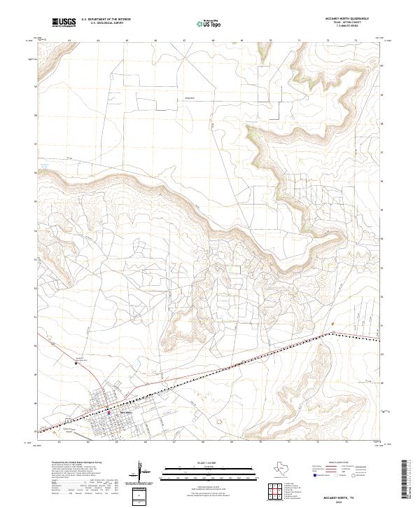 McCamey North topographic map thumbnail