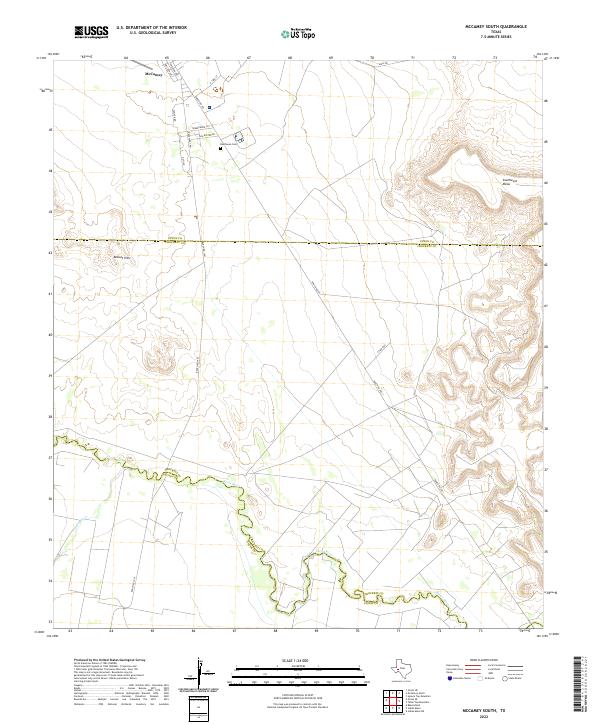 McCamey South topographic map thumbnail