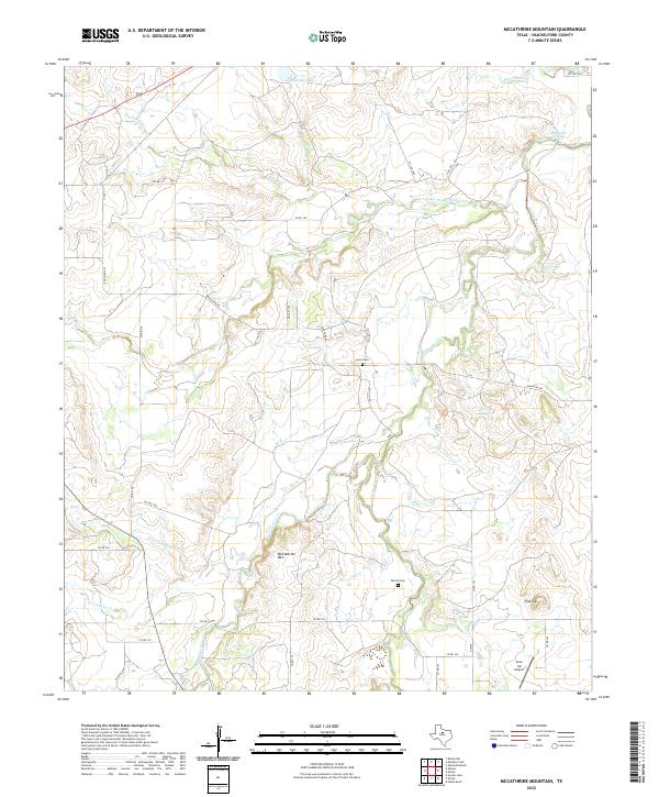 McCathrine Mountain topographic map thumbnail