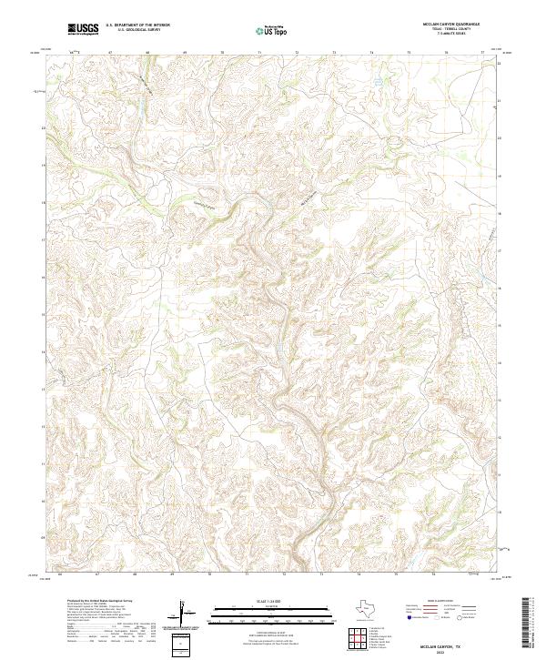 McClain Canyon topographic map thumbnail