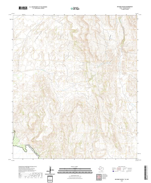 McComb Canyon topographic map thumbnail