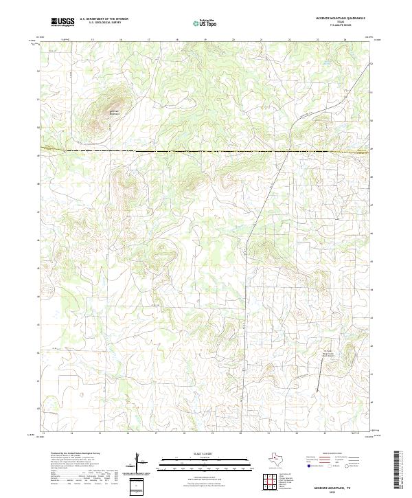 McKenzie Mountains 2022 topographic map thumbnail