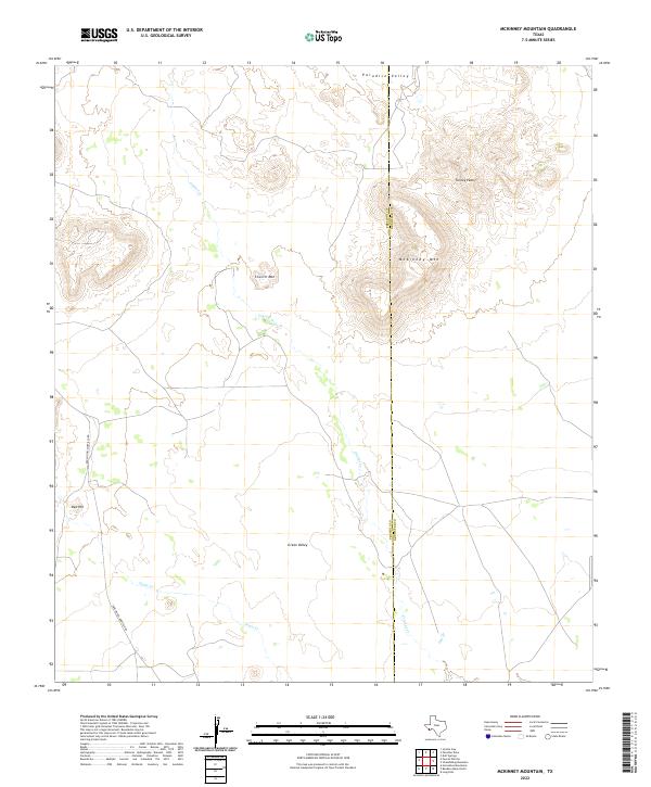 McKinney Mountain topographic map thumbnail