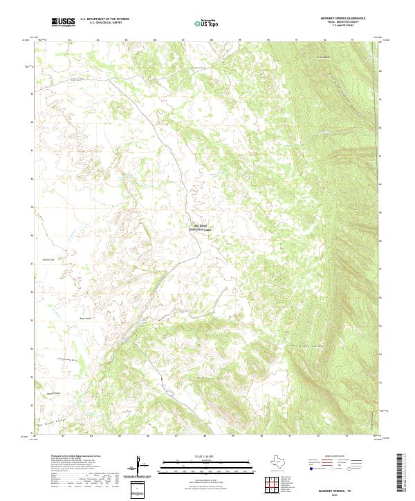 McKinney Springs topographic map thumbnail
