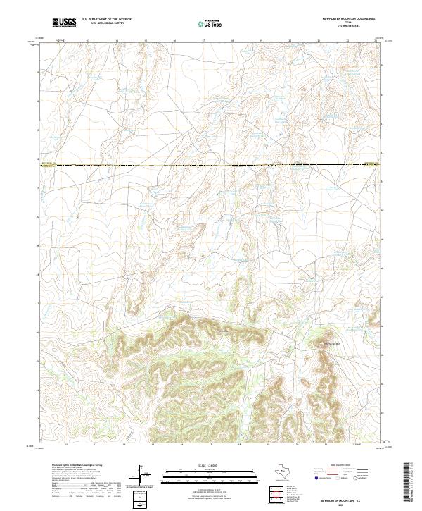 McWhorter Mountain 2022 topographic map thumbnail
