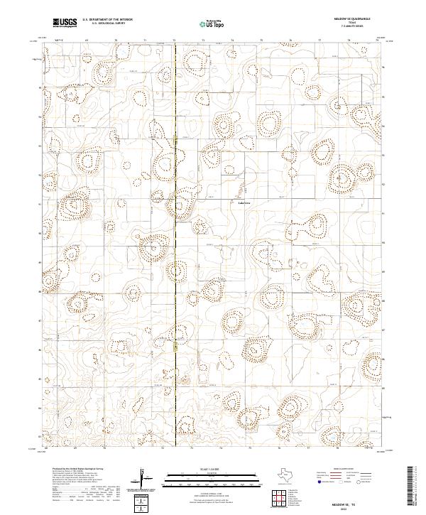 Meadow SE topographic map thumbnail