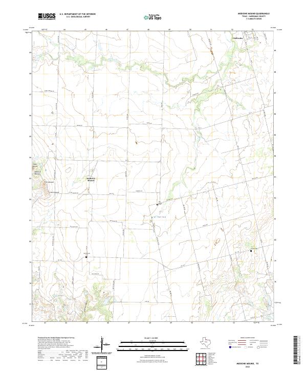 Medicine Mound topographic map thumbnail