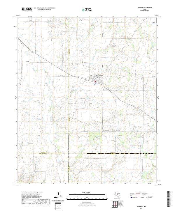 Megargel topographic map thumbnail