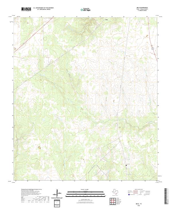 Melo topographic map thumbnail