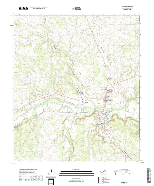 Menard topographic map thumbnail