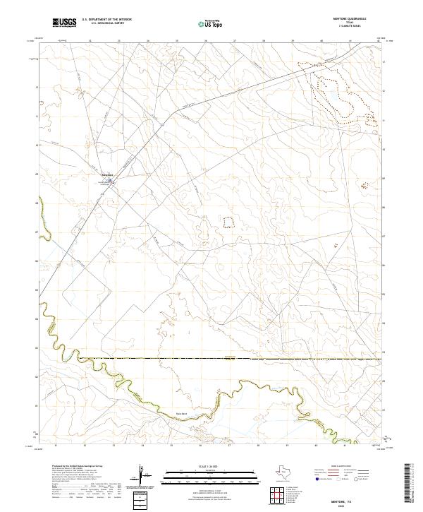 Mentone topographic map thumbnail