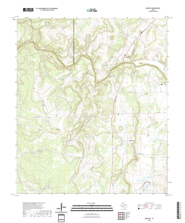 Mercury topographic map thumbnail