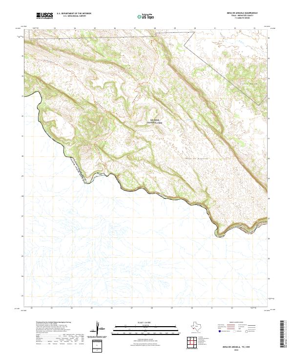Mesa De Anguila 2022 topographic map thumbnail