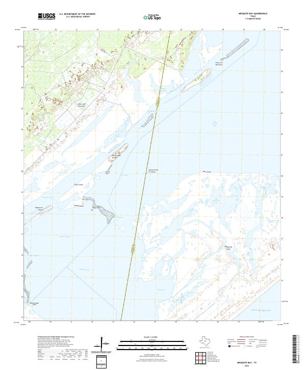 Mesquite Bay 2022 topographic map thumbnail