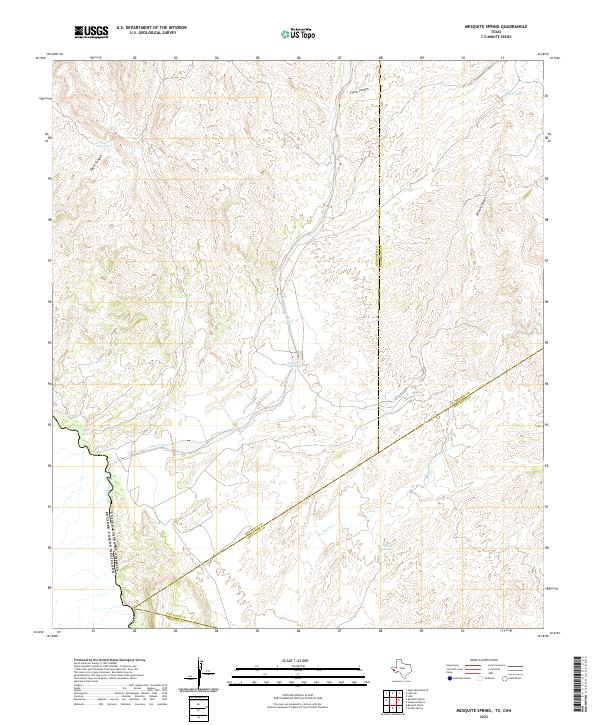 Mesquite Spring topographic map thumbnail