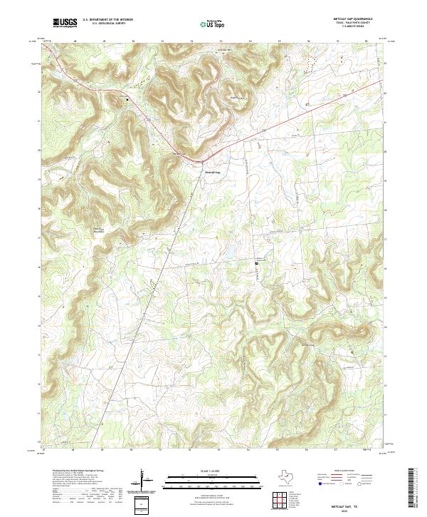 Metcalf Gap topographic map thumbnail