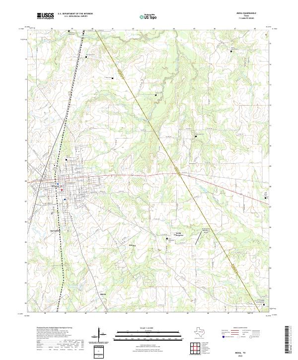 Mexia topographic map thumbnail