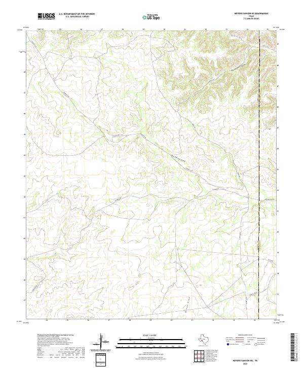 Meyers Canyon NE topographic map thumbnail