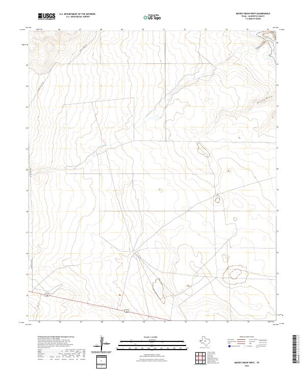 Mickey Draw West 2022 topographic map thumbnail