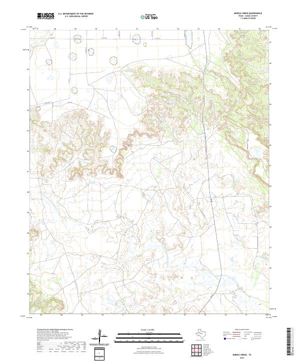 Middle Creek topographic map thumbnail