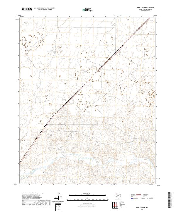 Middle Water 2022 topographic map thumbnail