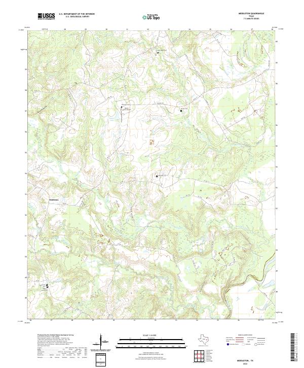 Middleton topographic map thumbnail