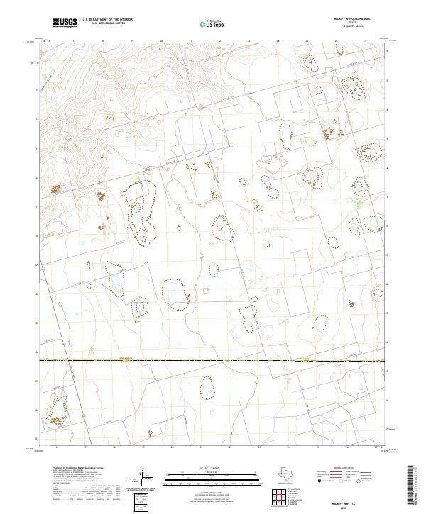 Midkiff NW 2022 topographic map thumbnail