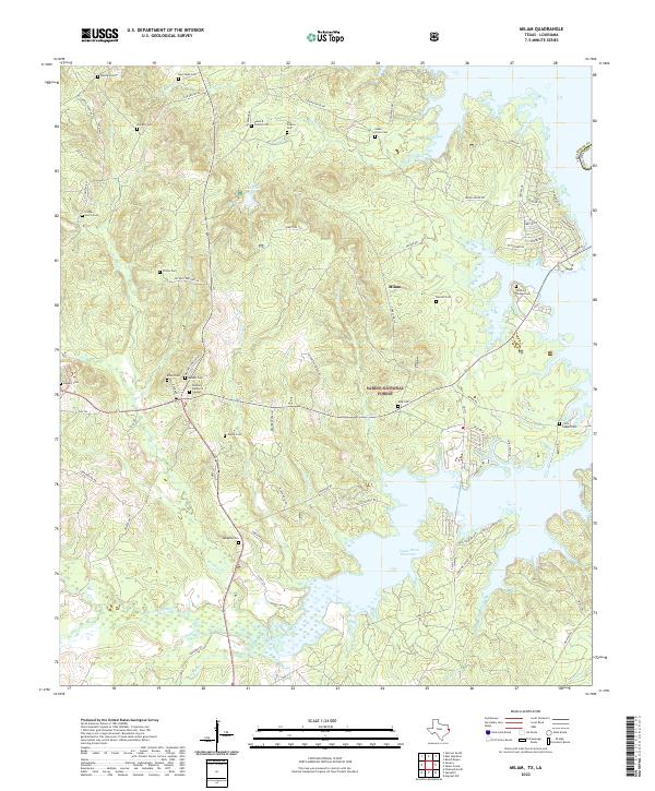 Milam topographic map thumbnail
