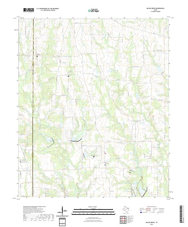 Miller Grove topographic map thumbnail