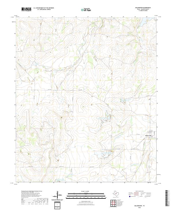 Millersview 2022 topographic map thumbnail