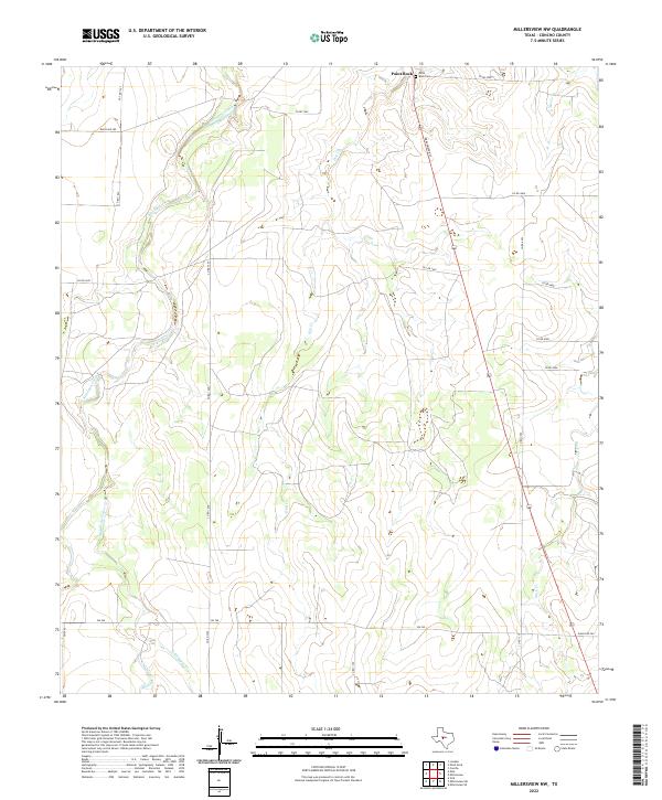 Millersview NW topographic map thumbnail