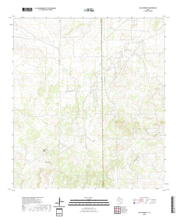 Mills Bennett 2022 topographic map thumbnail
