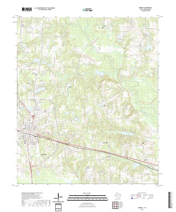 Mineola topographic map thumbnail